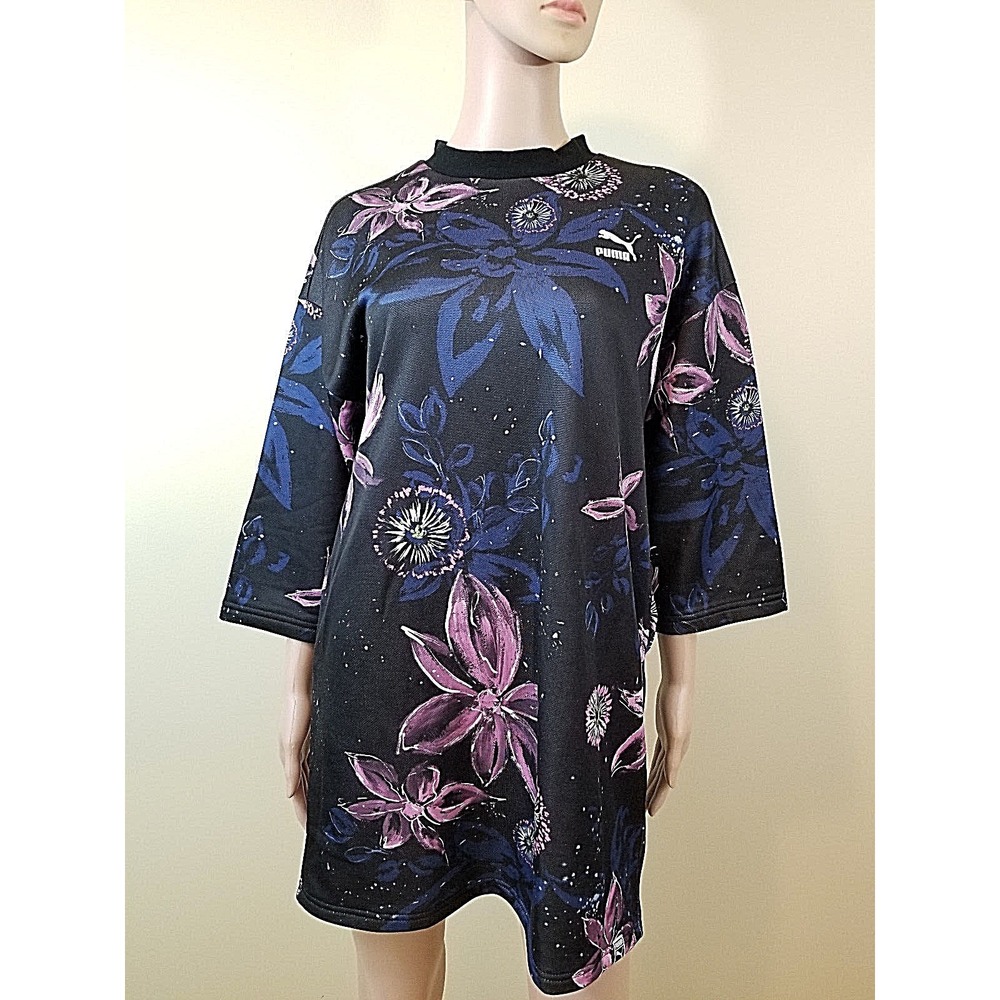 Puma women dress top jacket black purple blue XS MSRP $90